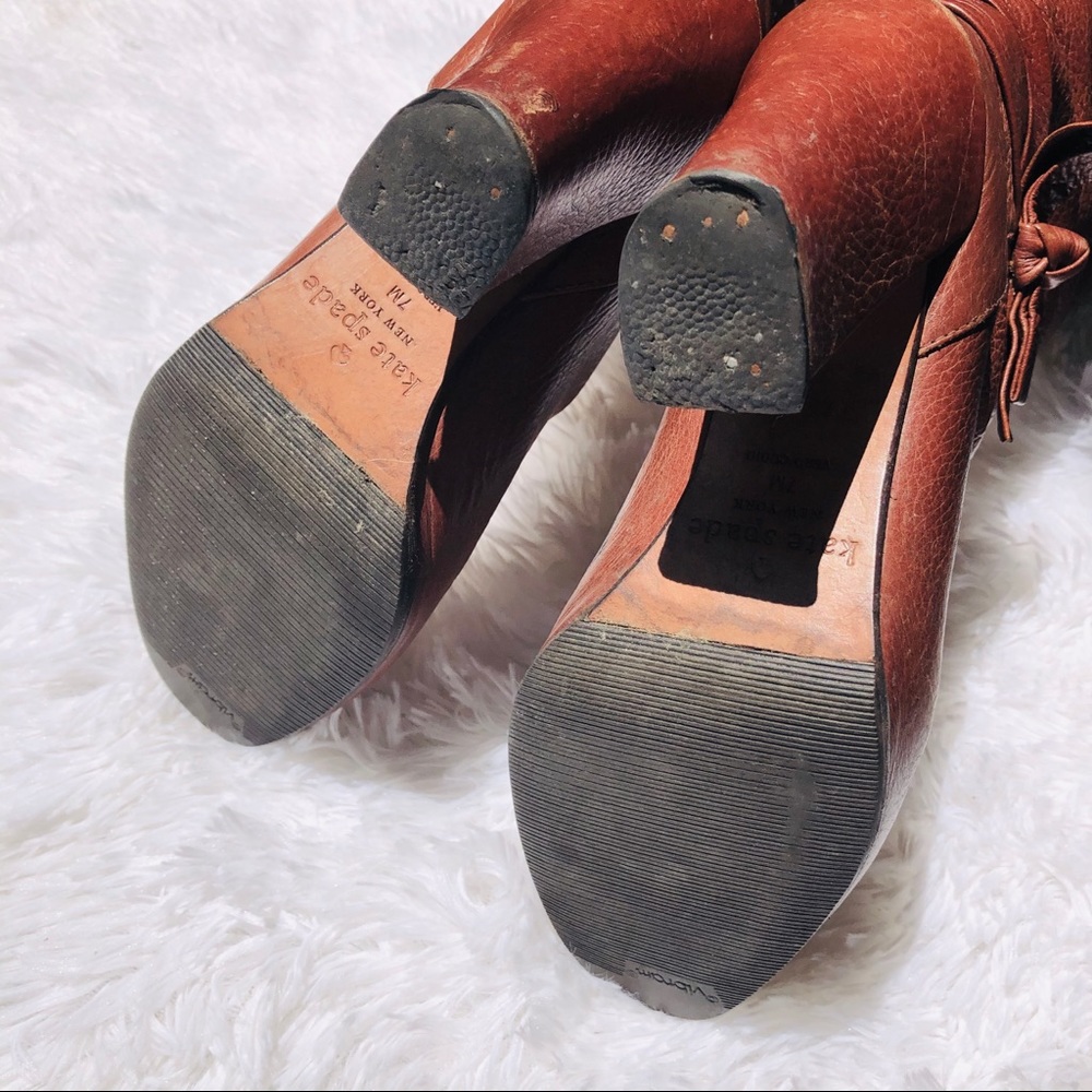 Kate Spade New York Mandie Boots Brown Knee High 7 - Picture 14 of 16